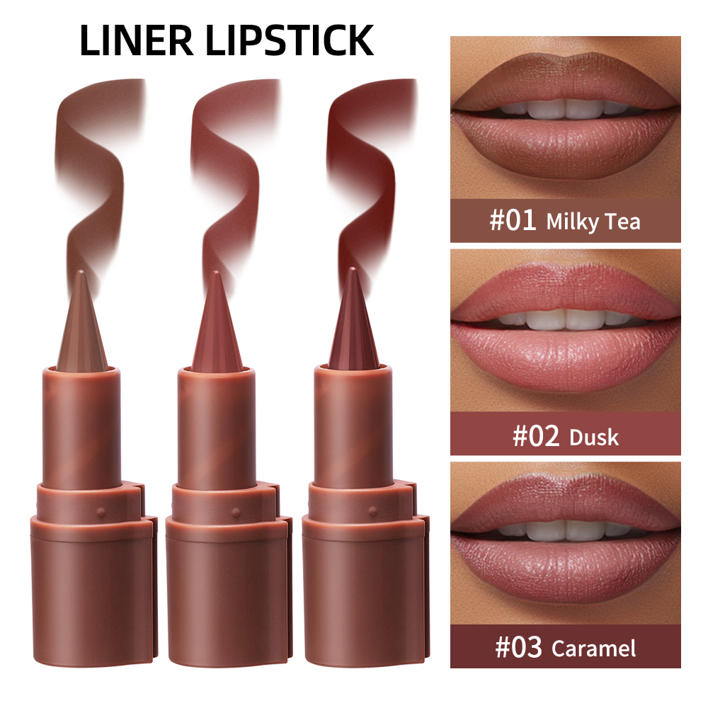 Matte Velvet Lip Tint Long Lasting - Crayon à lèvres dégradé 5 teintes,