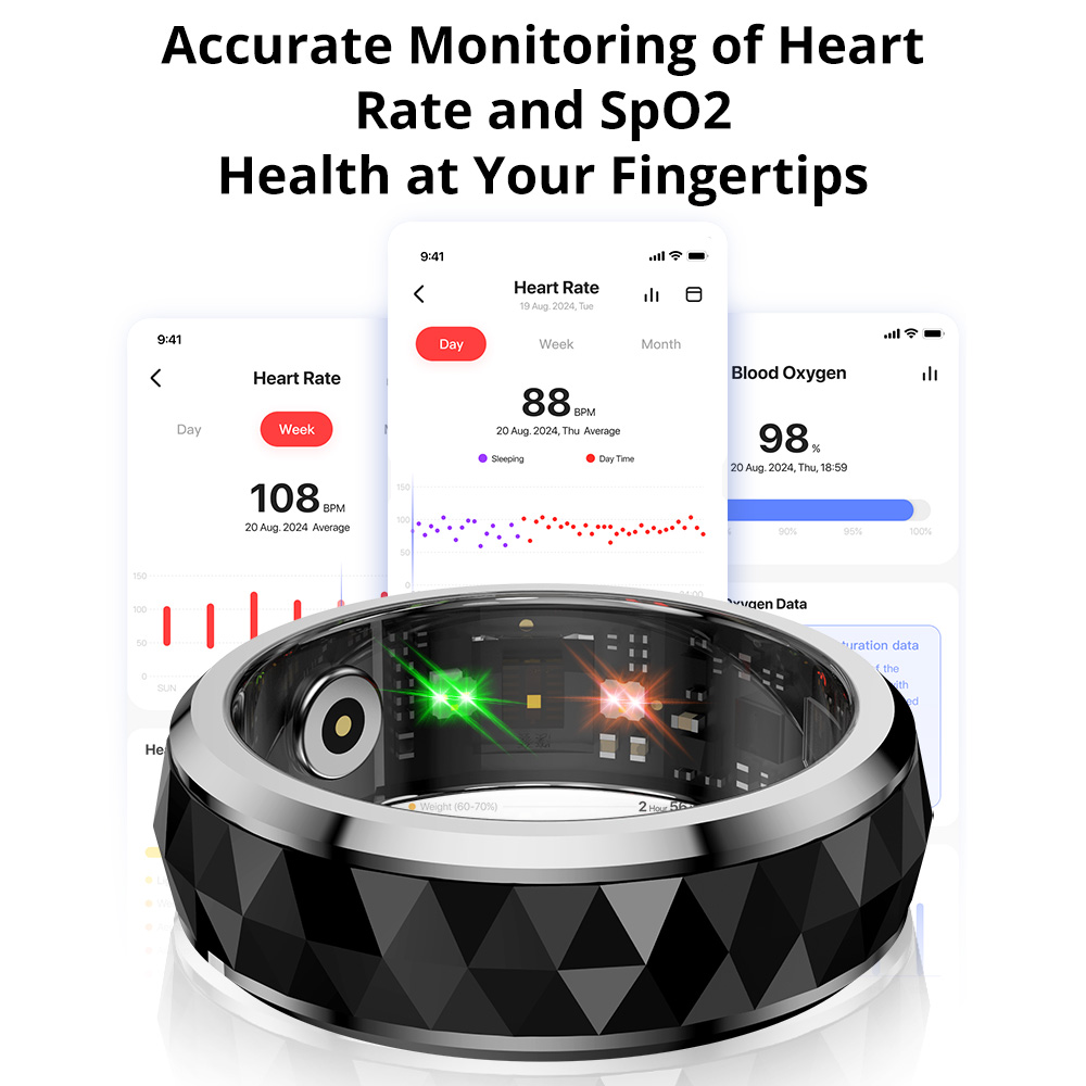 COLMI-R11 Smart Ring avec étui - Health Monitors avis et prix