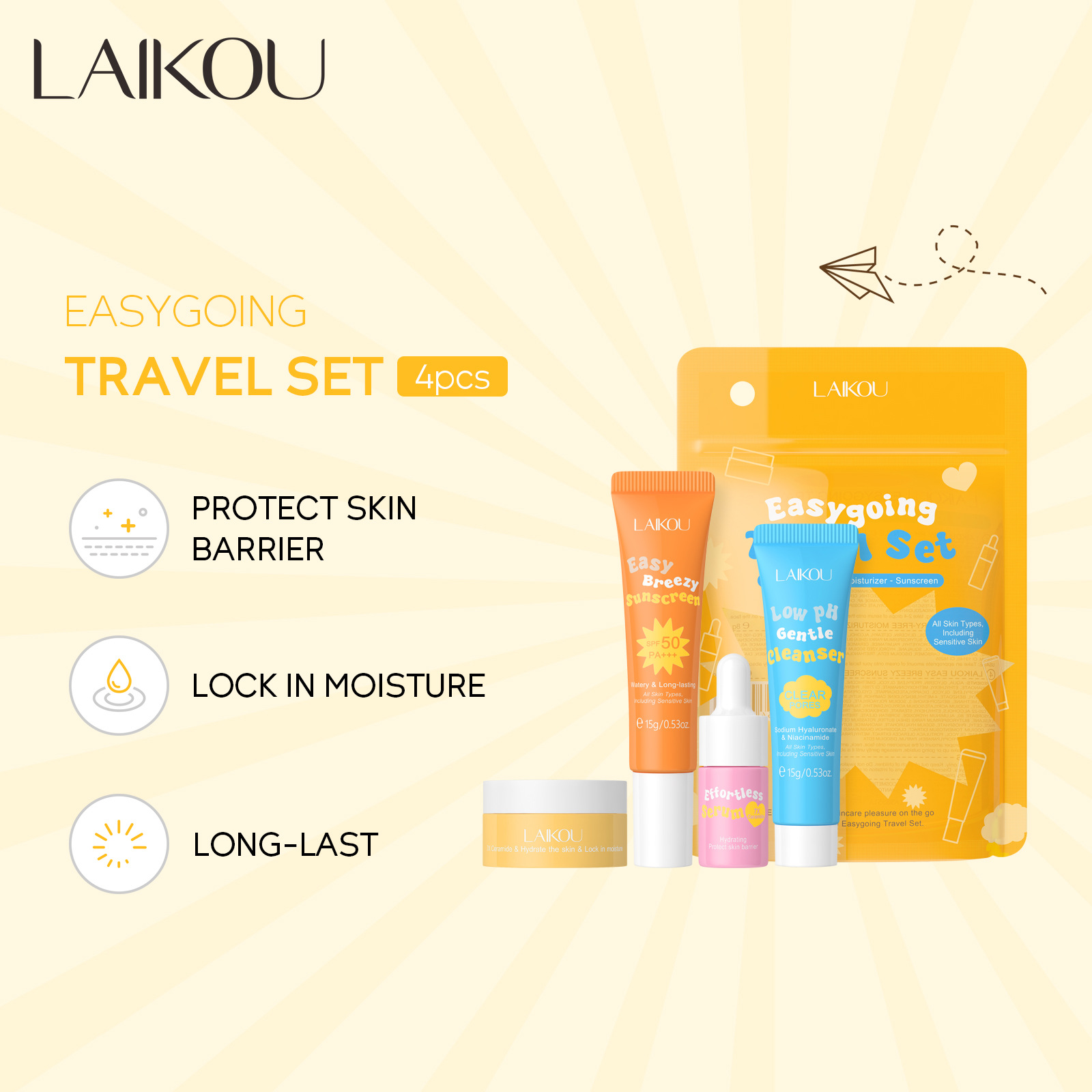 LAIKOU-Sérum de voyage en céra - Hyaluronic Acid Facial Serum avis et prix