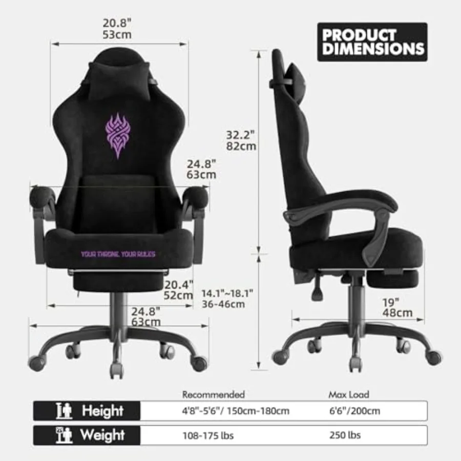 Chaises de jeu pour les joueur - Massage avis et prix