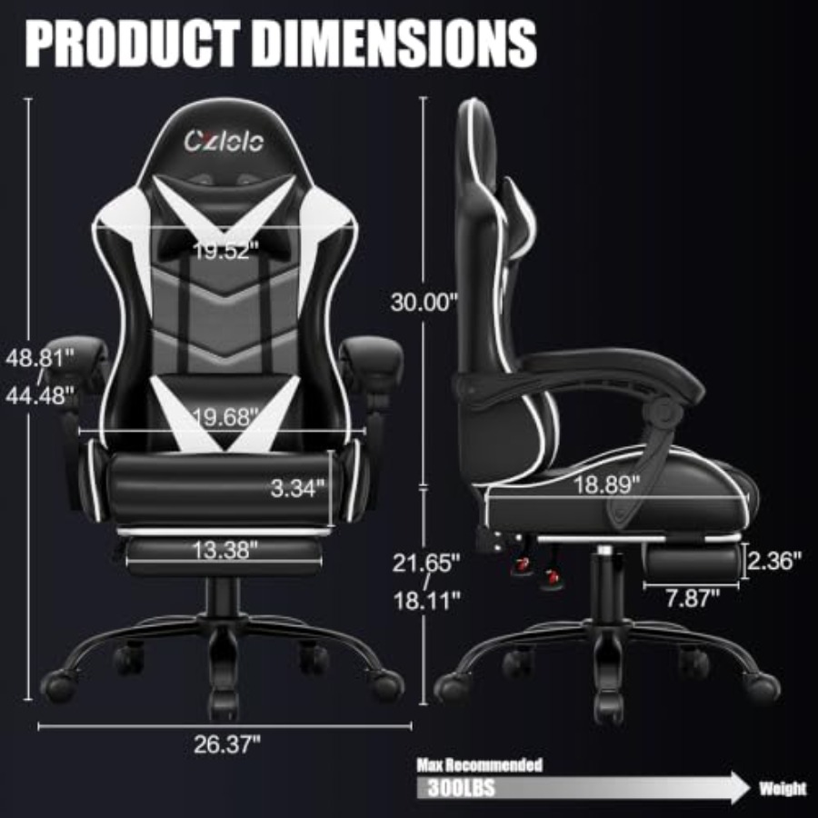 Chaise de jeu avec repose-pied - Massage avis et prix