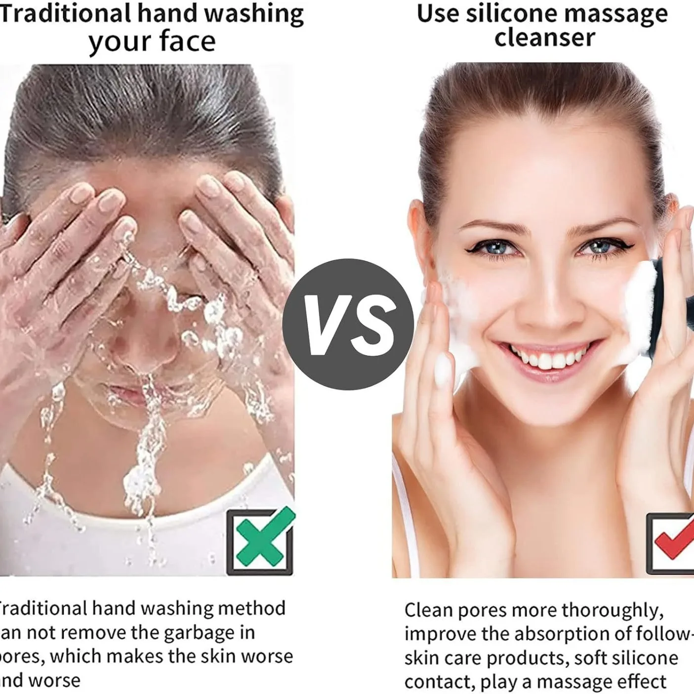 Épurateur de visage en Silicon - Silicone Face Scrubber Electric avis et prix