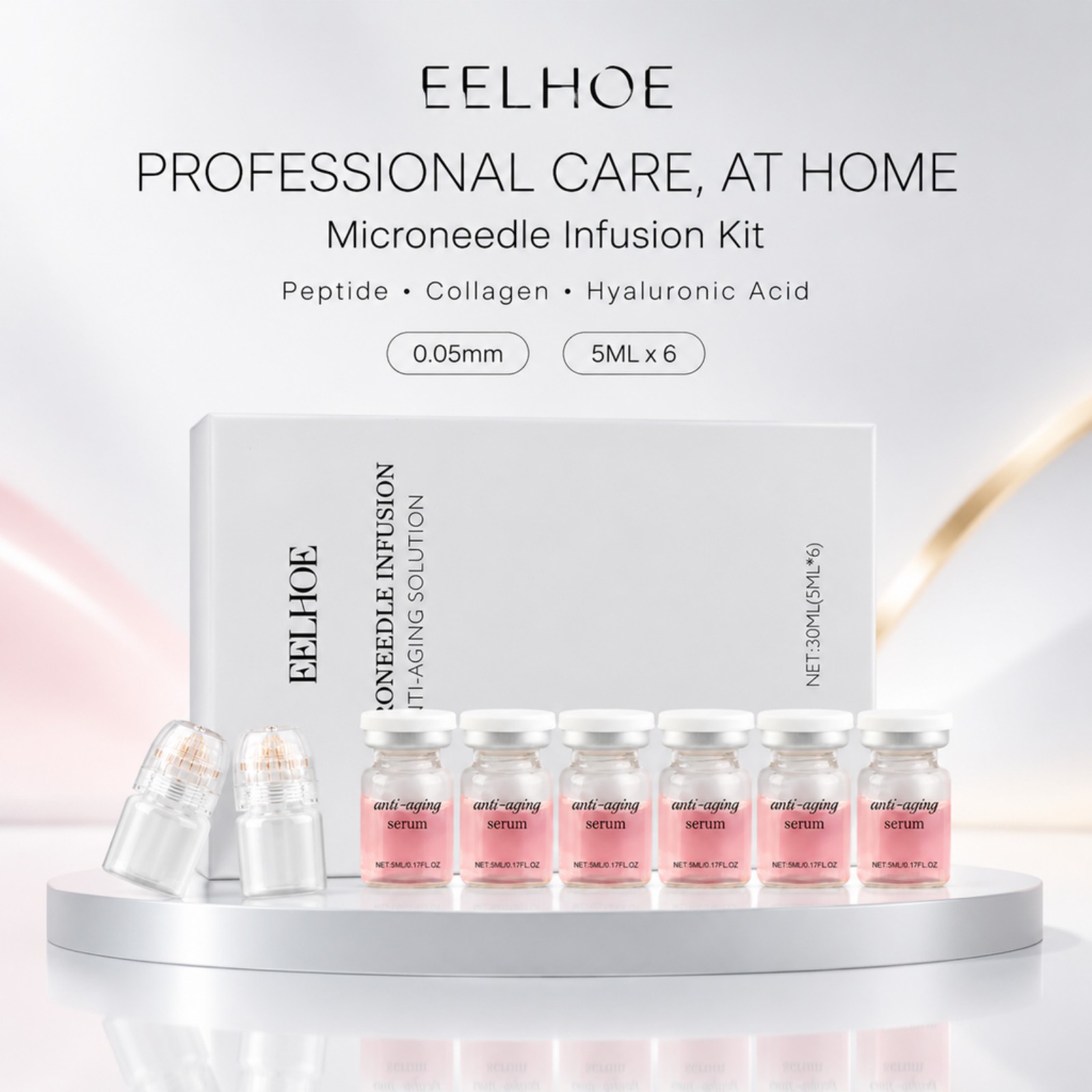 Kit de sérum à micro-aiguilles - Hyaluronic Acid Facial Serum avis et prix